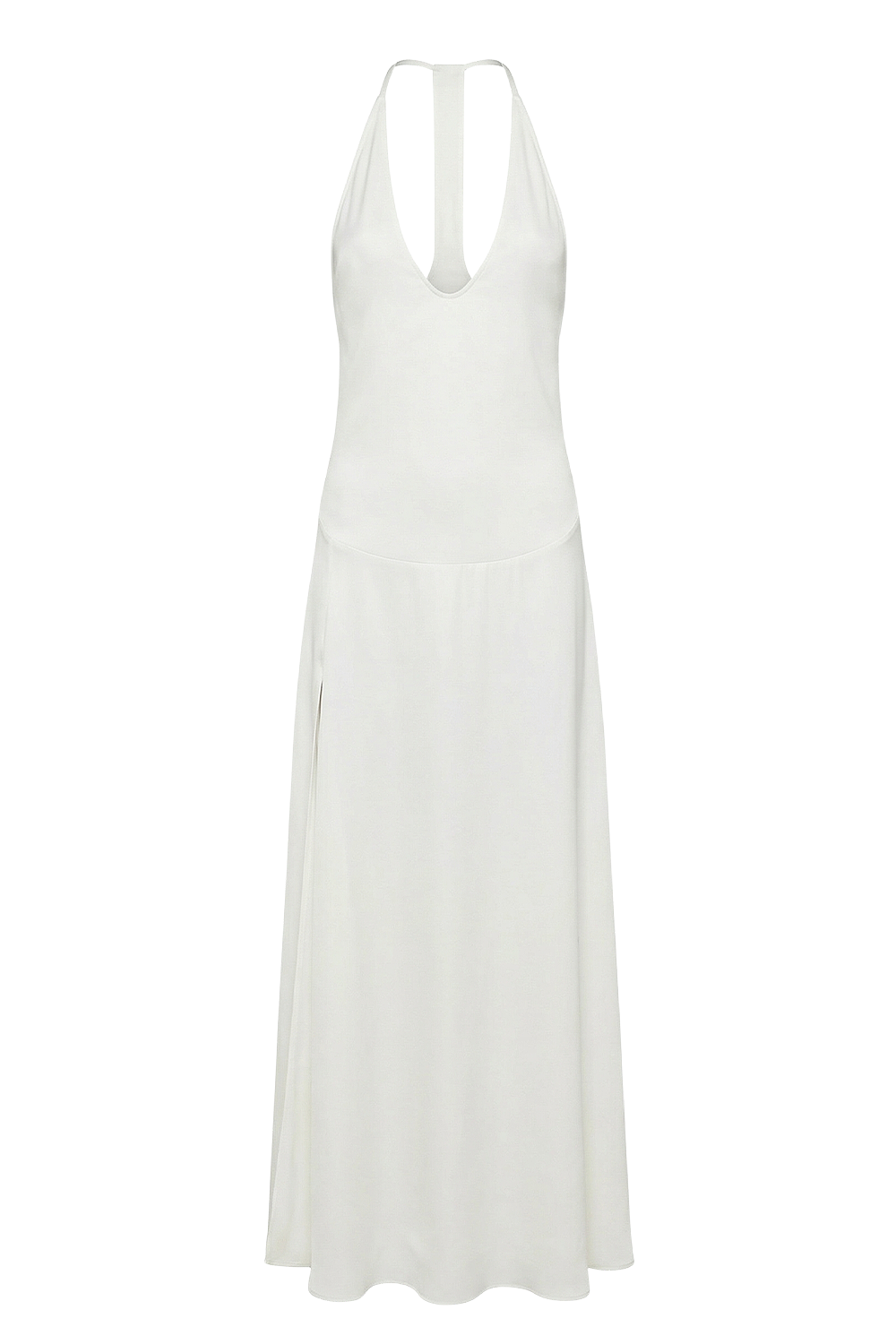 תמונה קידמית של שמלת מקסי ישרה