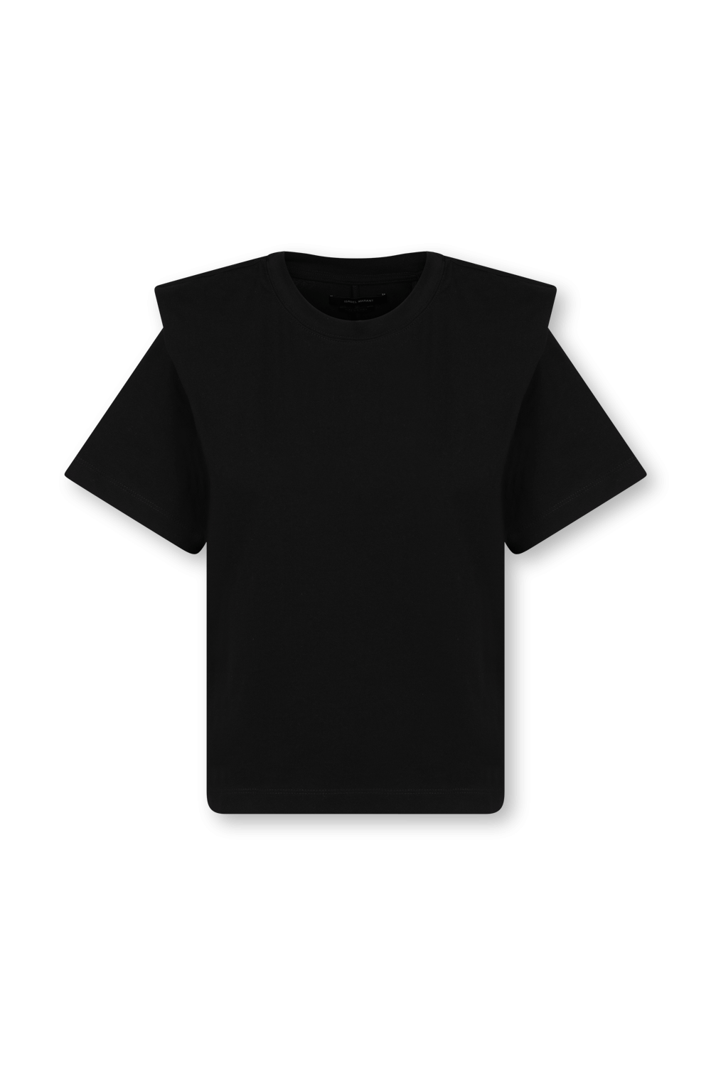 חולצת טי שחורה עם כתפיים מודגשות ISABEL MARANT