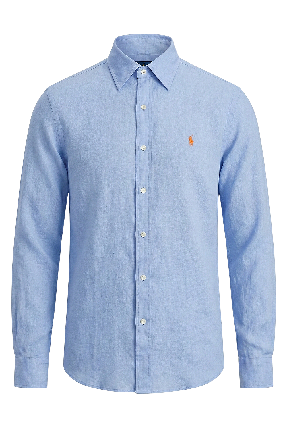 תמונה קידמית של חולצה מכופתרת פשתן