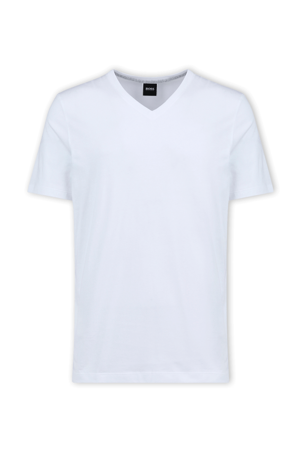 תמונה קידמית של White Regular Fit Tee in Cotton