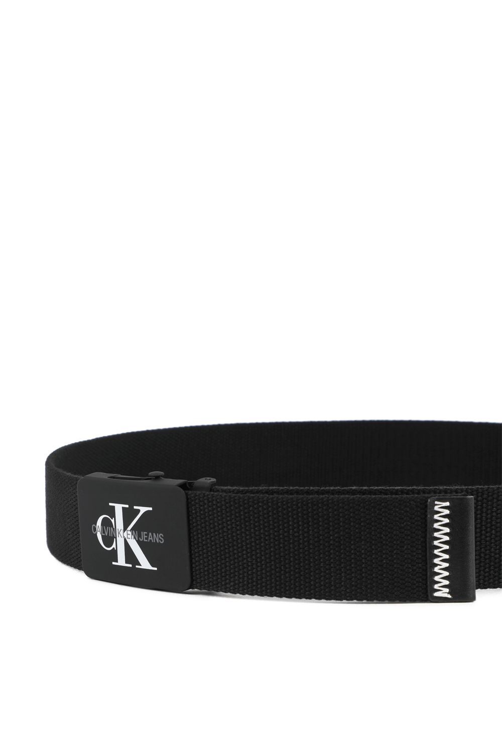 תמונת פנים של Canvas Plaque Belt in Black