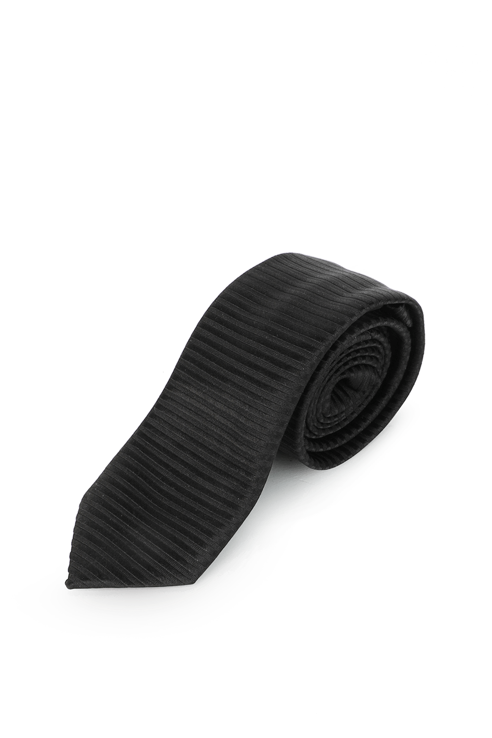 תמונה קידמית של Black Silk Tie