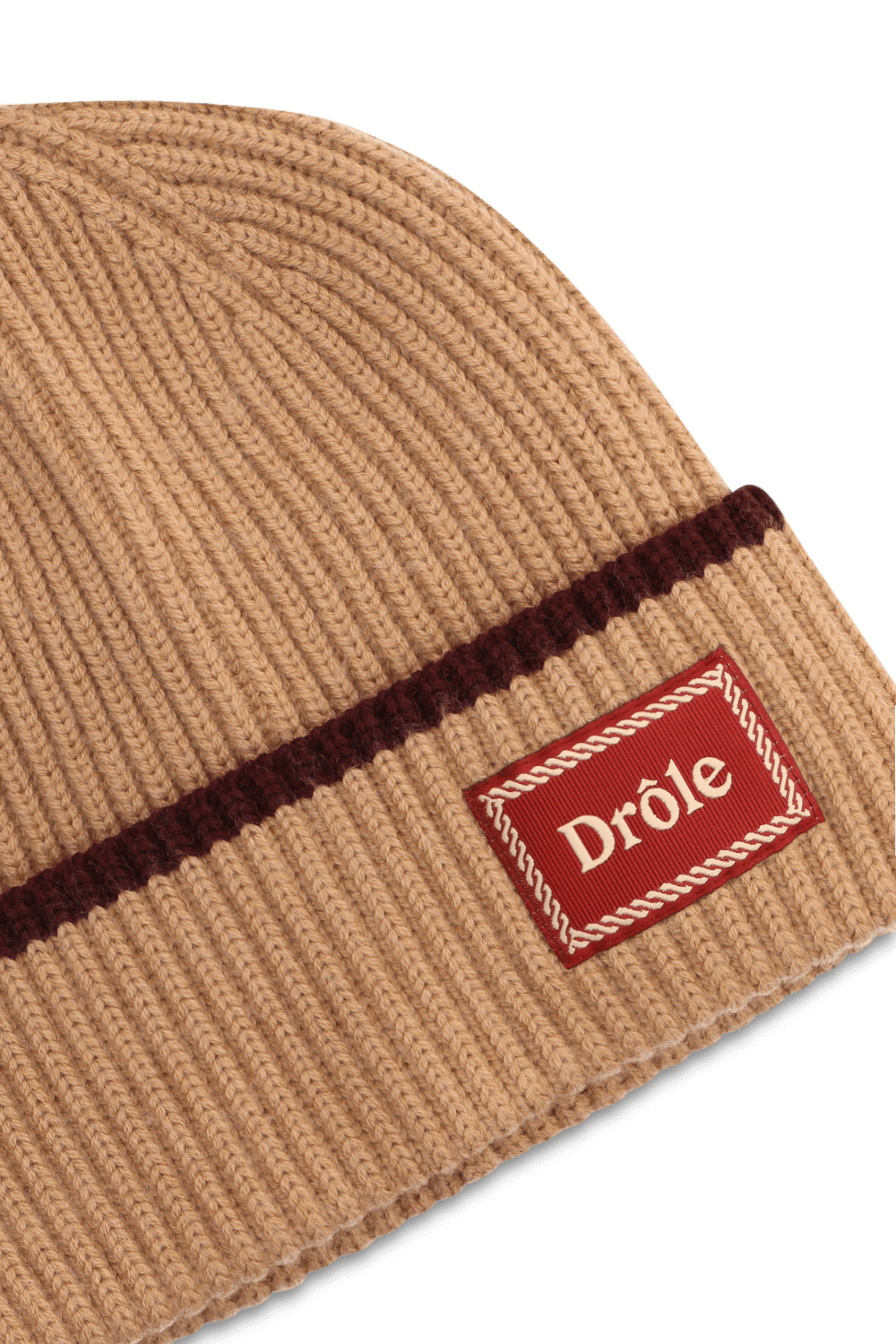 תמונת תקריב של כובע גרב צמר