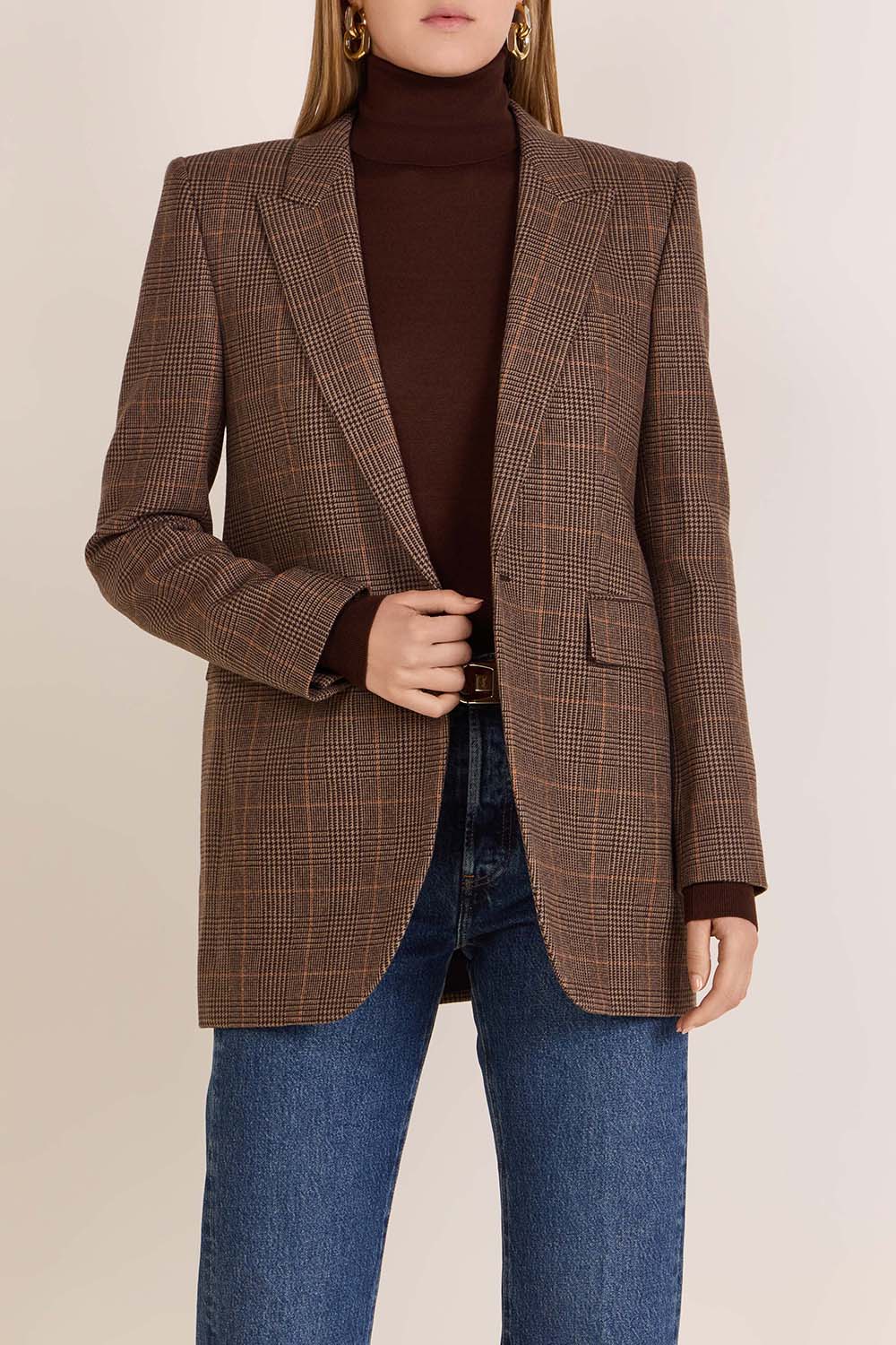 תמונת דוגמן קידמית של ז'קט צמר וקשמיר