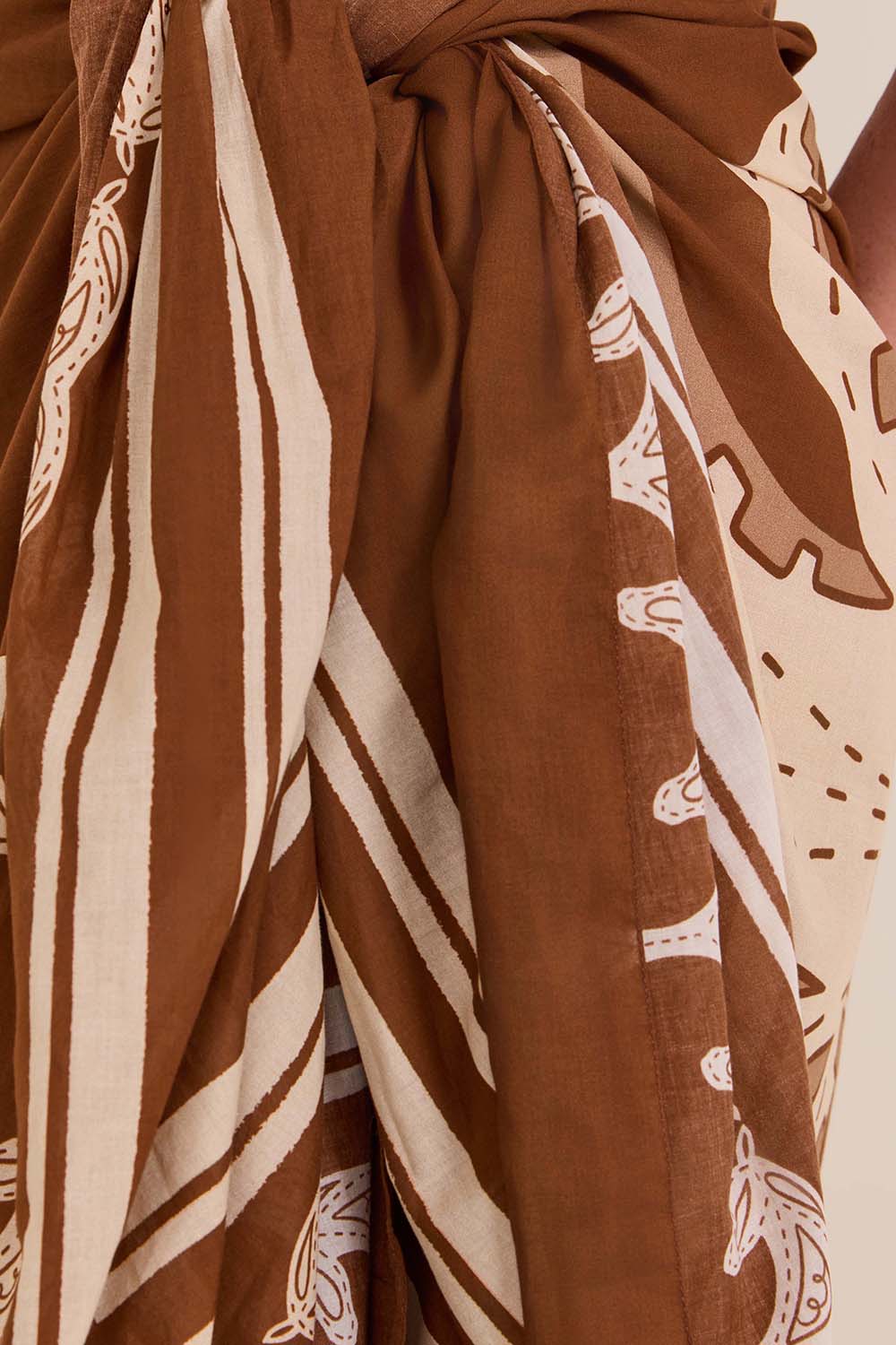 תמונת תקריב דוגמן של פראו דקלים