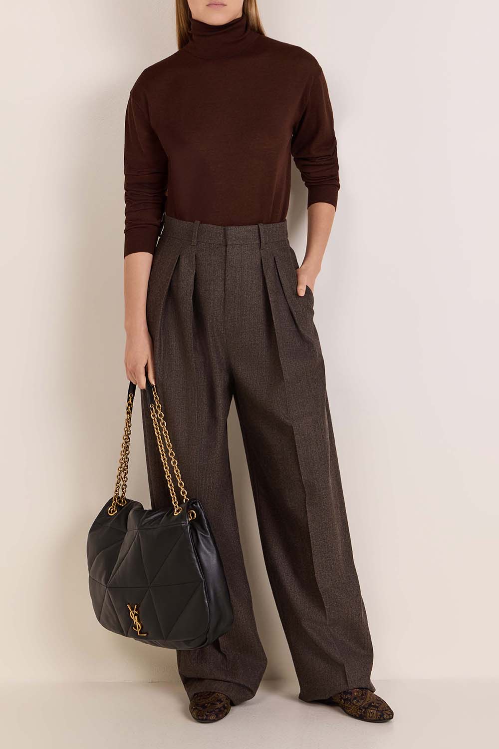 תמונת דוגמן קידמית של תיק כתף לארג'