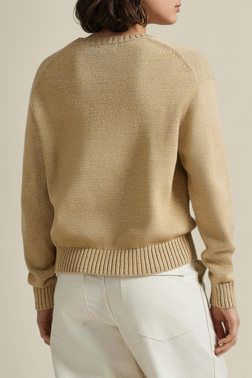 תמונת דוגמן אחורית של סריג דובי פולו קלאסי