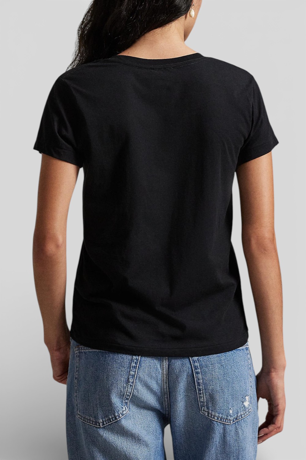 תמונת דוגמן אחורית של חולצת טי