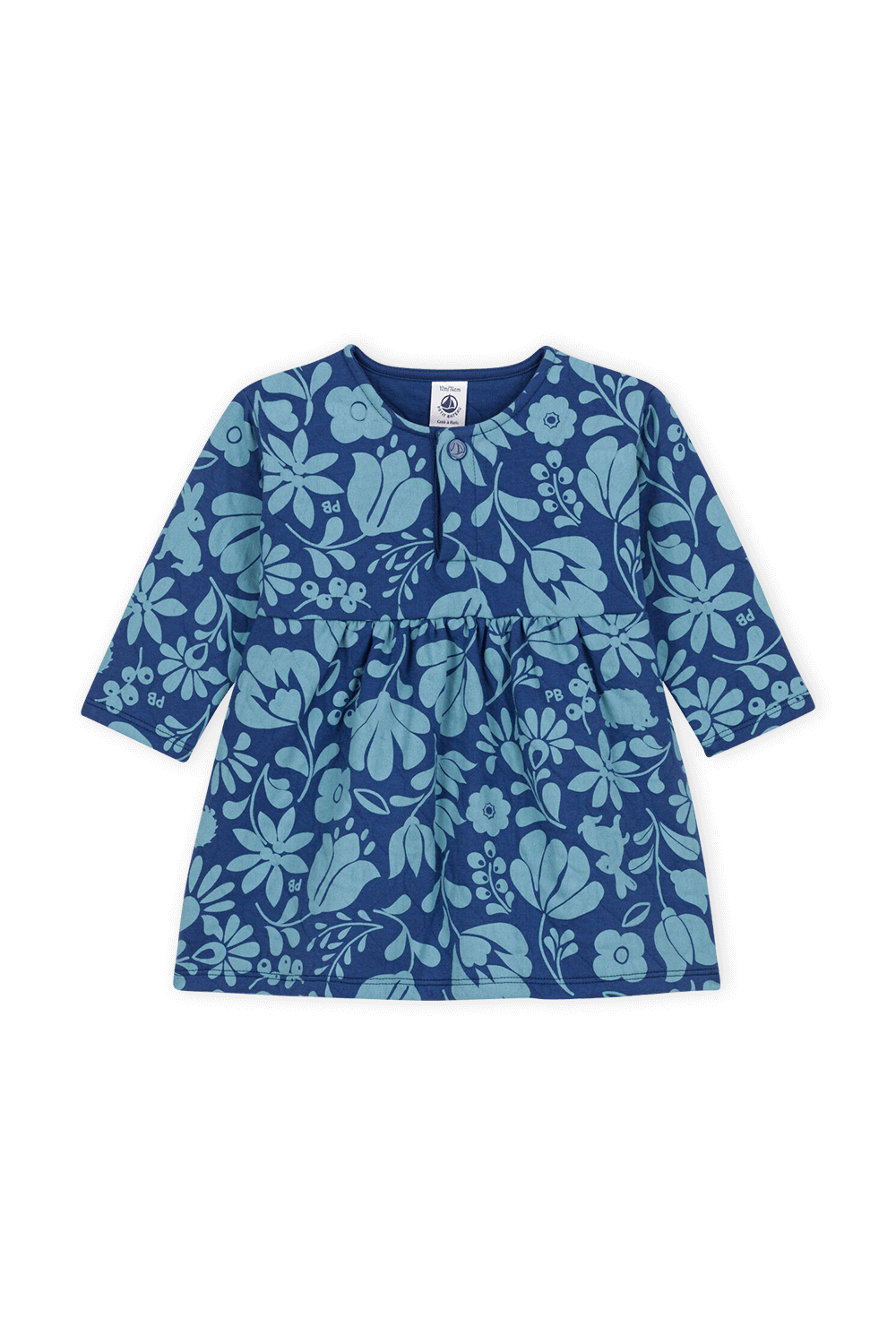 תמונה קידמית של שמלת מיני פרחונית - גילאי 18-36 חודשים