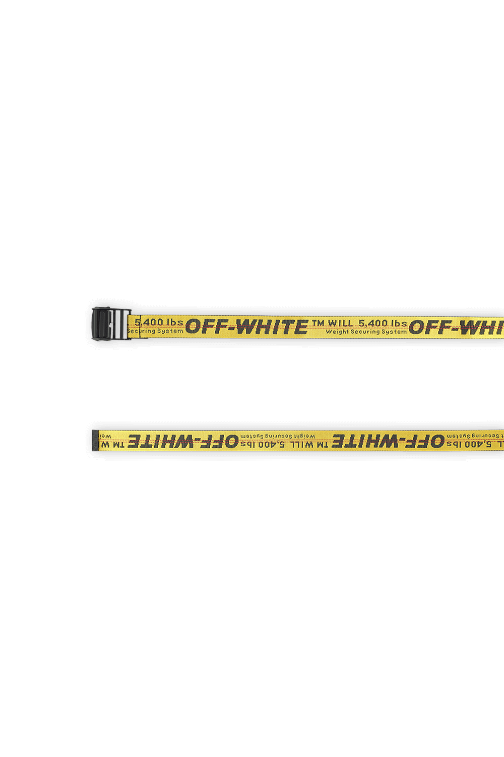 Classic Industrial Web Belt In Yellow OFF WHITE