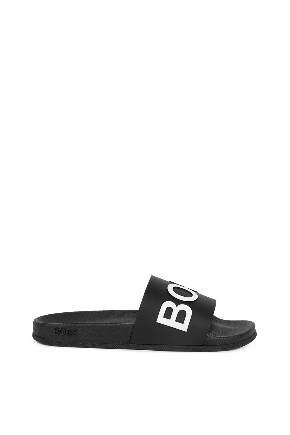 Slides With Logo Strap and Contoured Sole BOSS