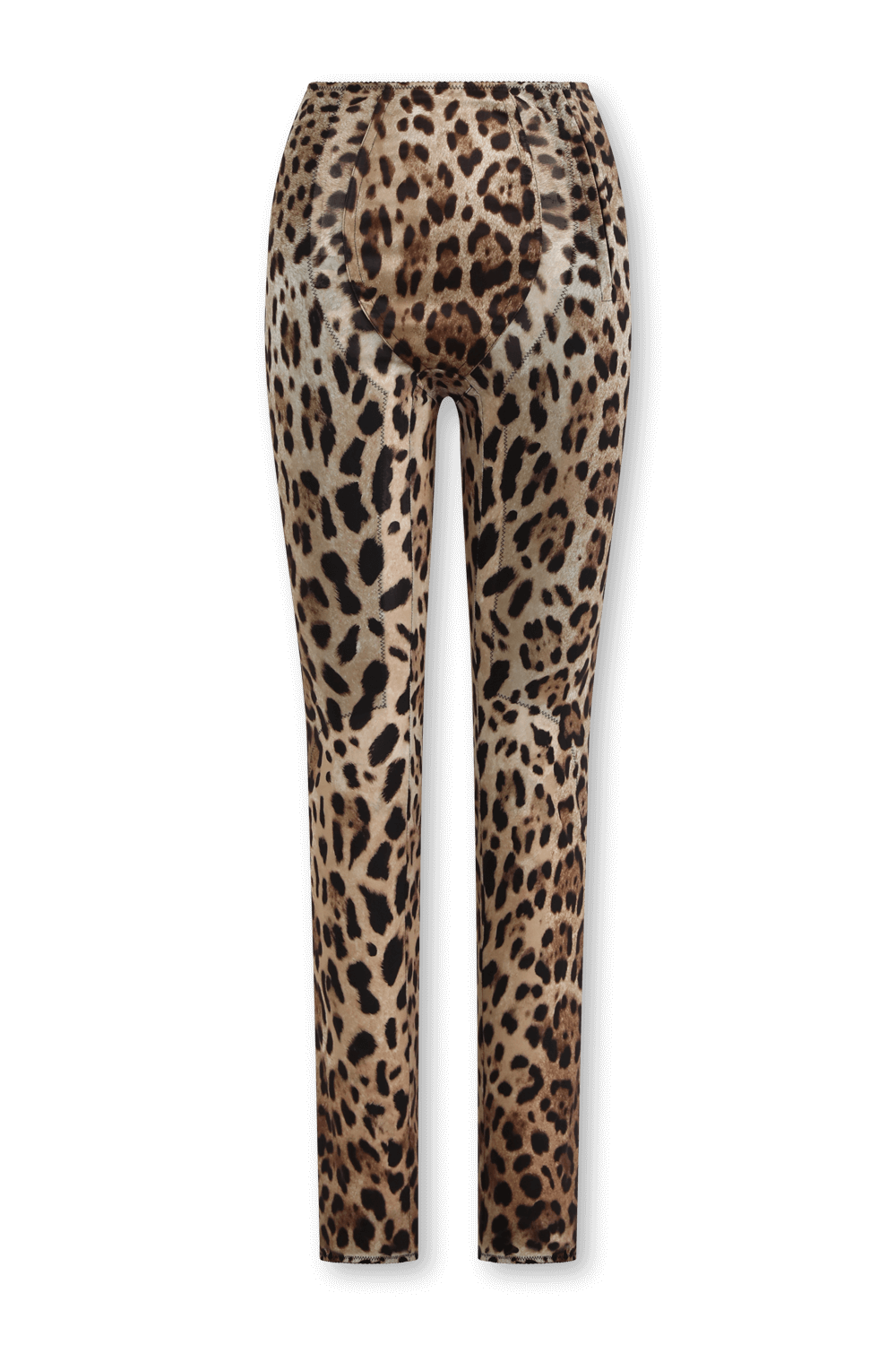 תמונה קידמית של מכנסיים ארוכים מנומרים