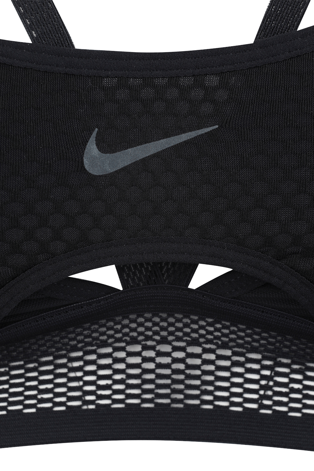 תמונת תקריב של Nike Indy UltraBreathe Sports Bra in Black