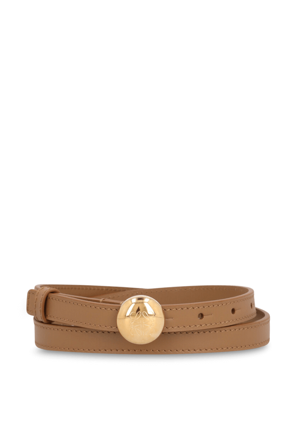 תמונה קידמית של חגורת עור