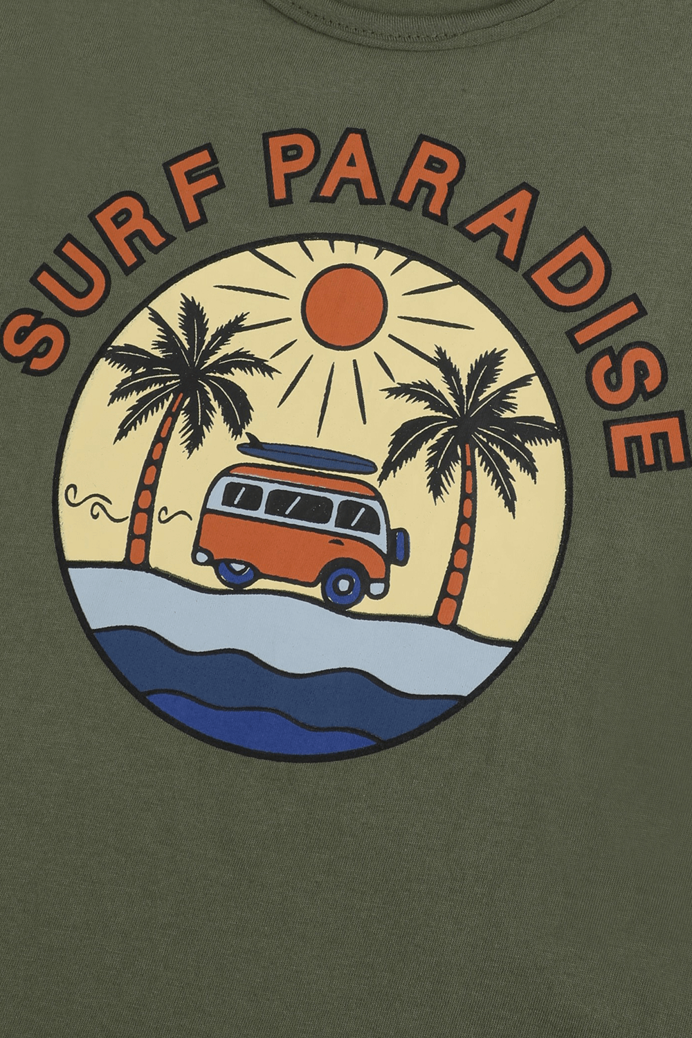 תמונה אחורית של חולצת טי עם הדפס - גילאי 8-12 שנים