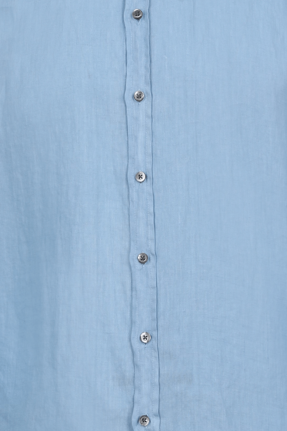 תמונה אחורית של חולצת פשתן מכופתרת