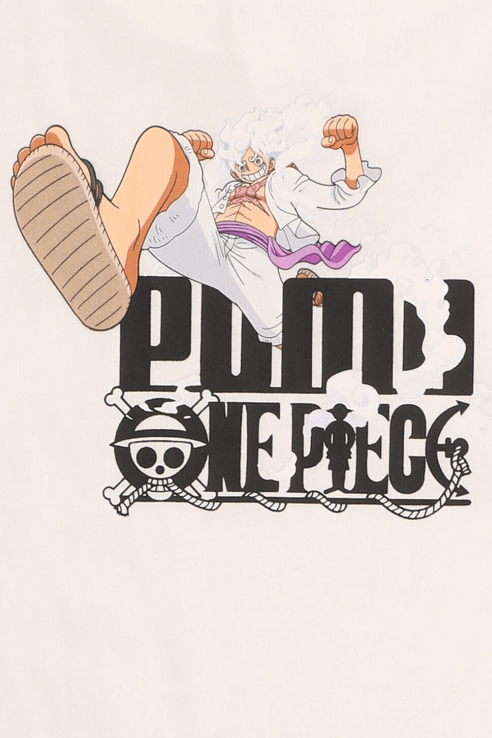 תמונת תקריב של פומה X וואן פיס חולצת טי- גילאי 7-14 שנים