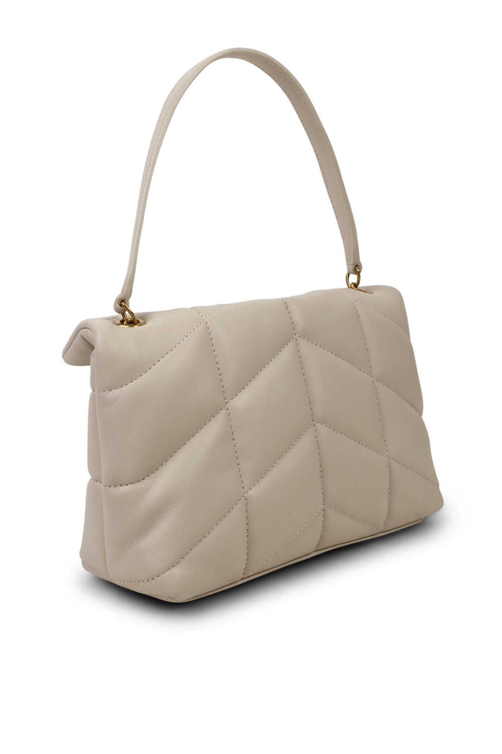 תמונת תקריב של תיק לולו פאפר מעור לבן