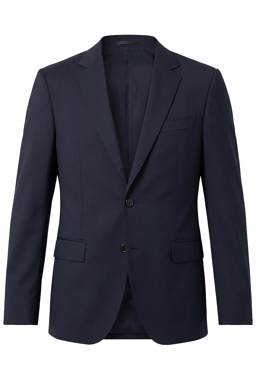 תמונה קידמית של ז'קט מחויט בגזרה ישרה