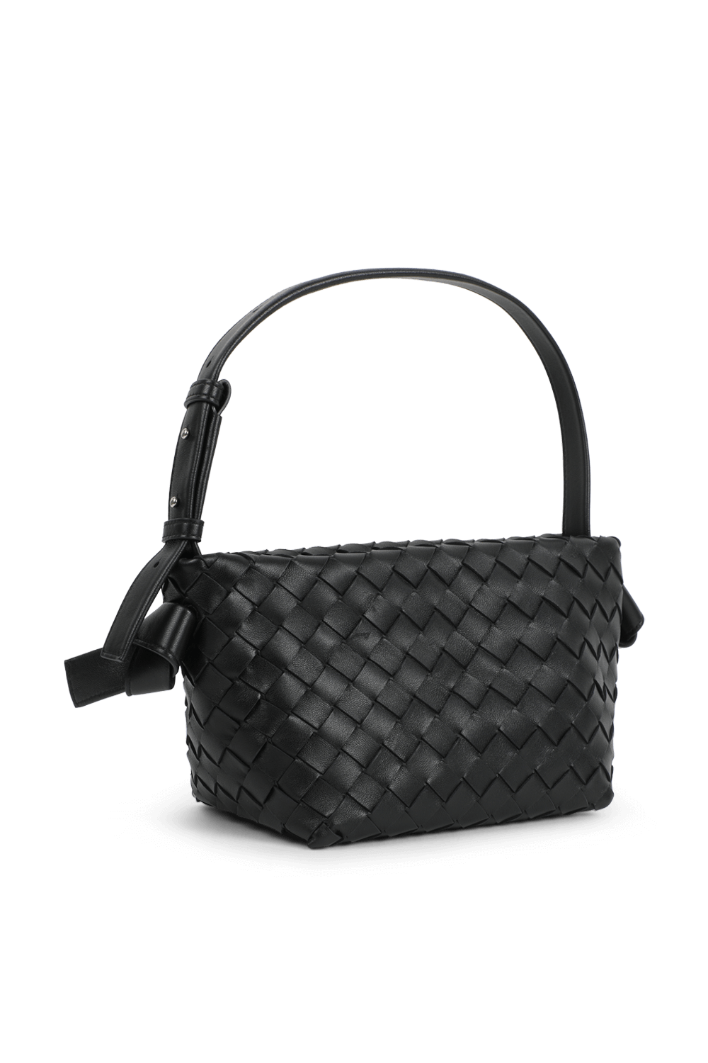 תמונה אחורית של תיק צד שתי וערב שחור