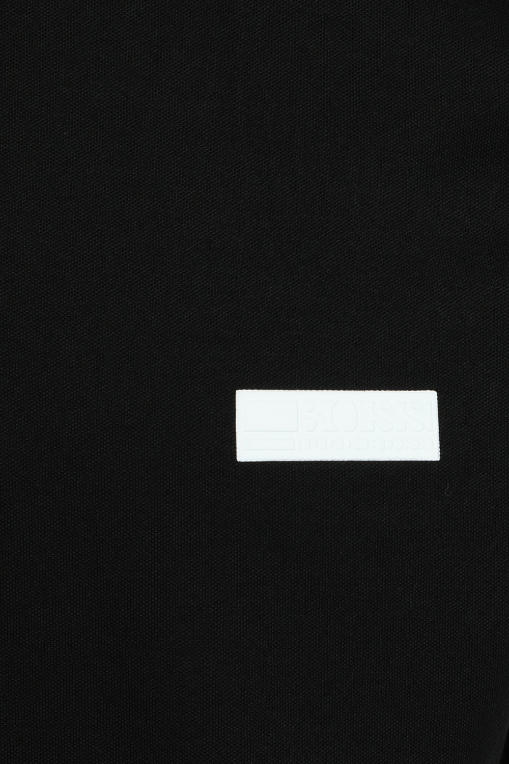 Paul Batch Polo Shirt in Black BOSS