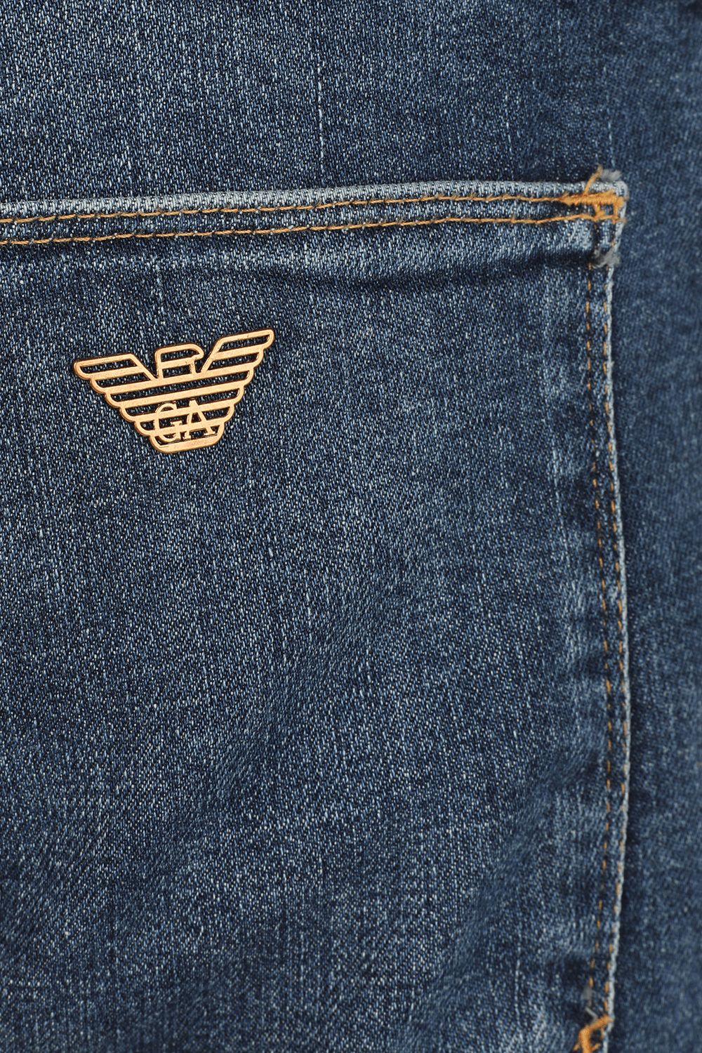 תמונה אחורית של Regular waistline Jeans in Blue Wash