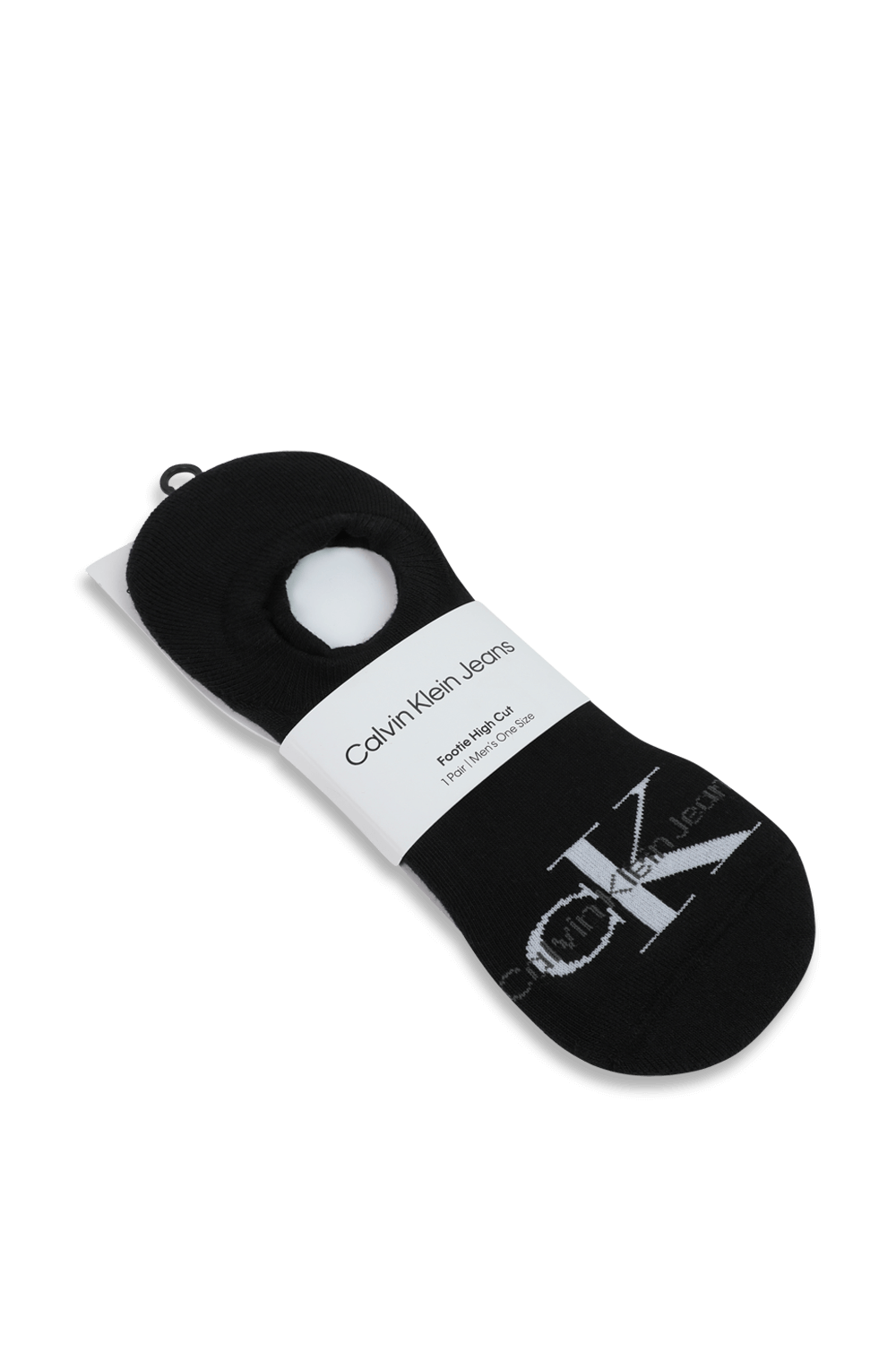 תמונה אחורית של זוג גרבי סניקרס בגוון שחור