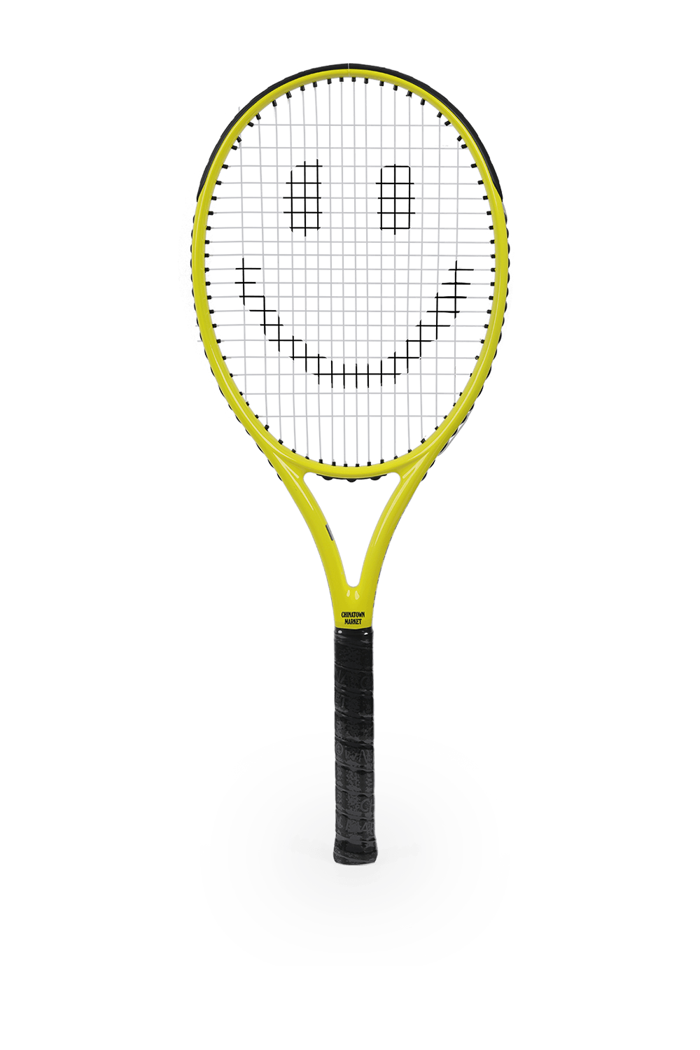 Yellow Smiley Tennis Racket MARKET