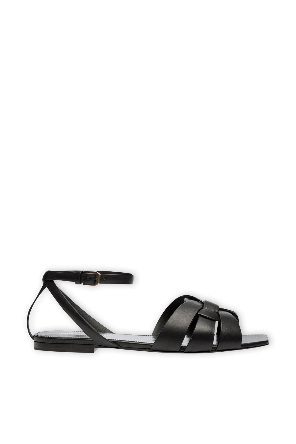 Leather Sandals in Black image number null SAINT LAURENT