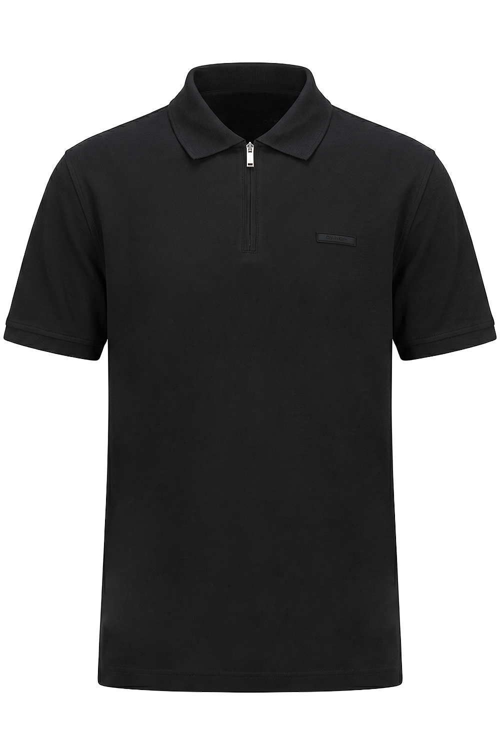 תמונה קידמית של חולצת פולו חצי רוכסן