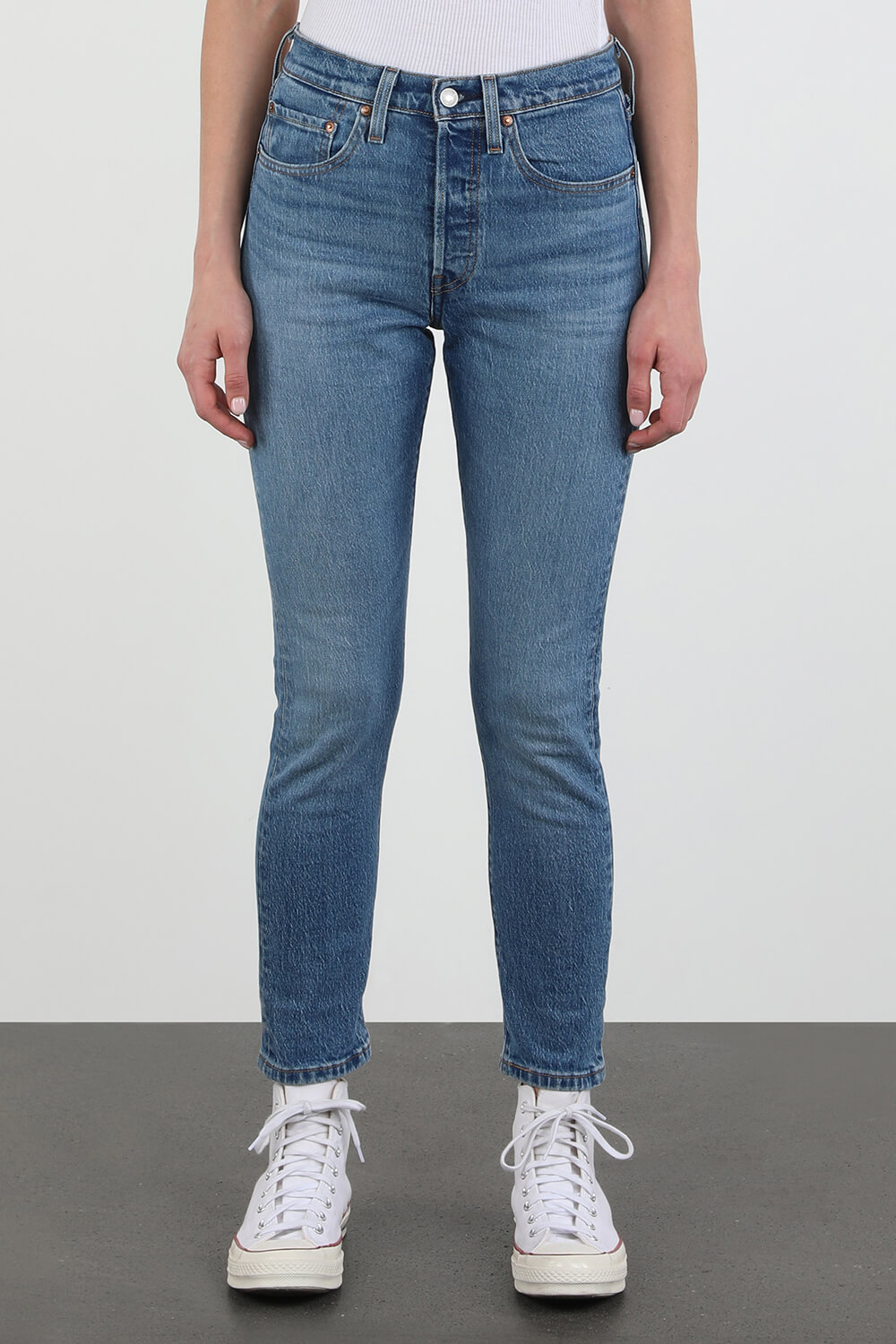 מכנסי סקיני ג'ינס 501 בהירים LEVI`S
