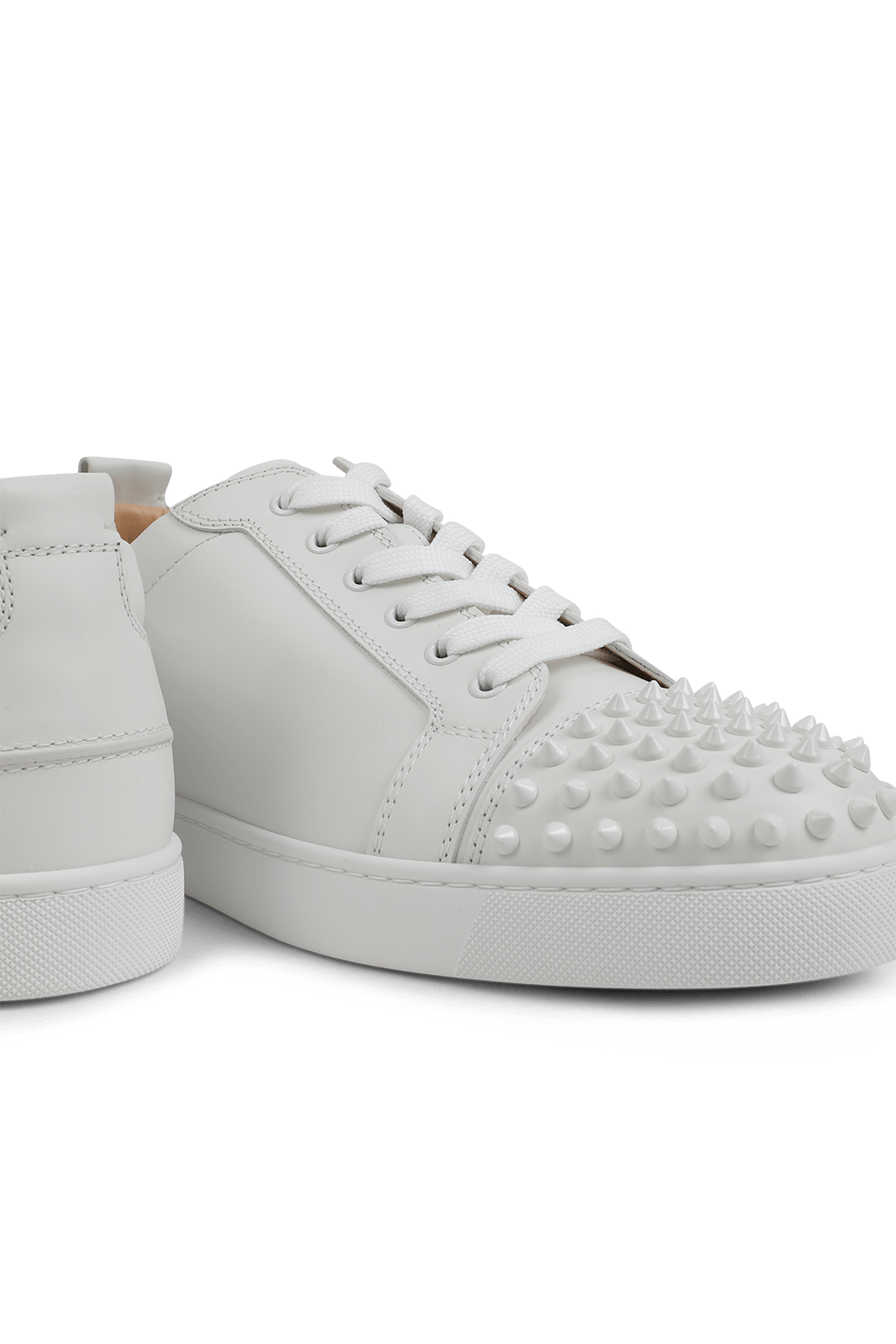 CHRISTIAN LOUBOUTIN סניקרס לואיס ג'וניור מעור עם ניטים Factory 54