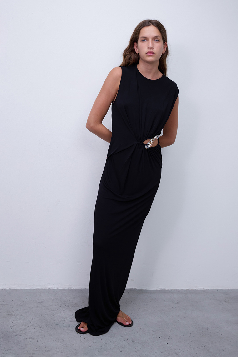 תמונת דוגמן קידמית של שמלת מקסי