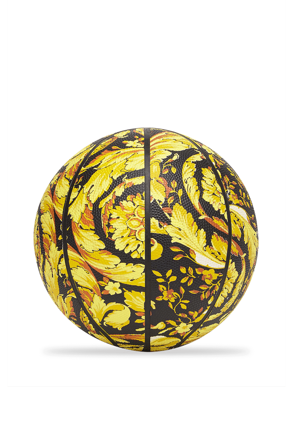 כדור כדורסל עם פרינט בארוק בגווני זהב ושחור VERSACE HOME