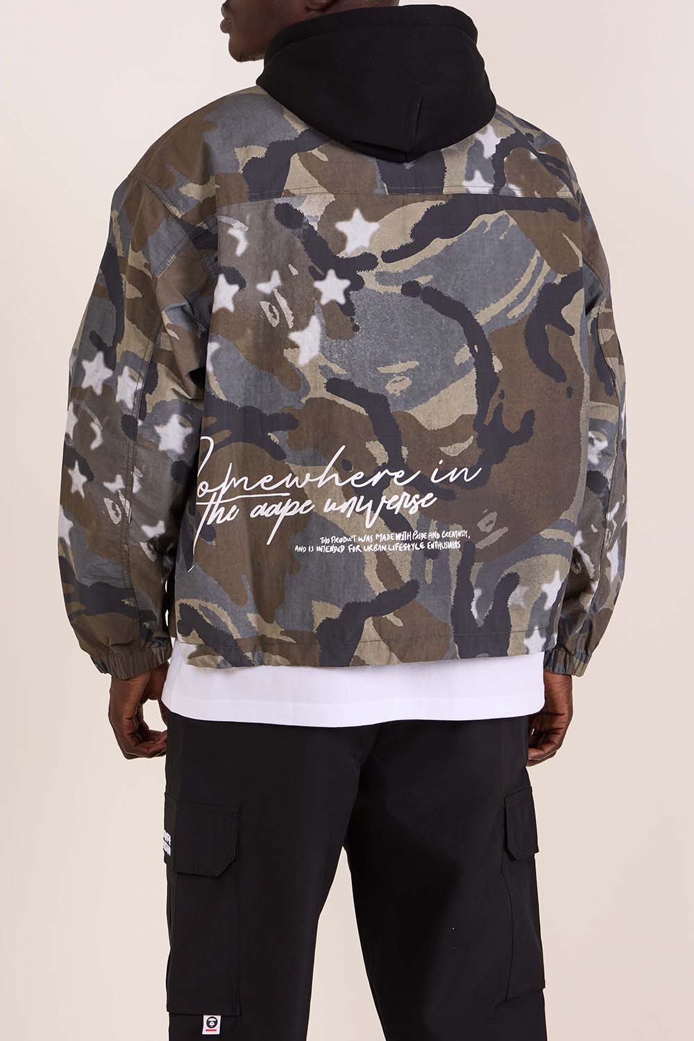 תמונת דוגמן אחורית של ז'קט קמופלאז'