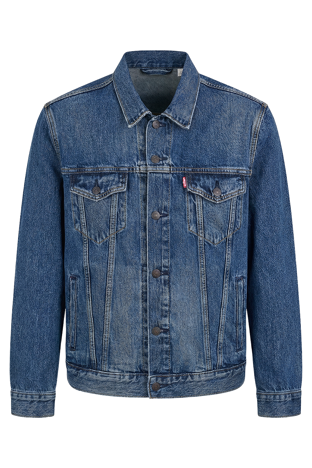 תמונה קידמית של ז'קט ג'ינס