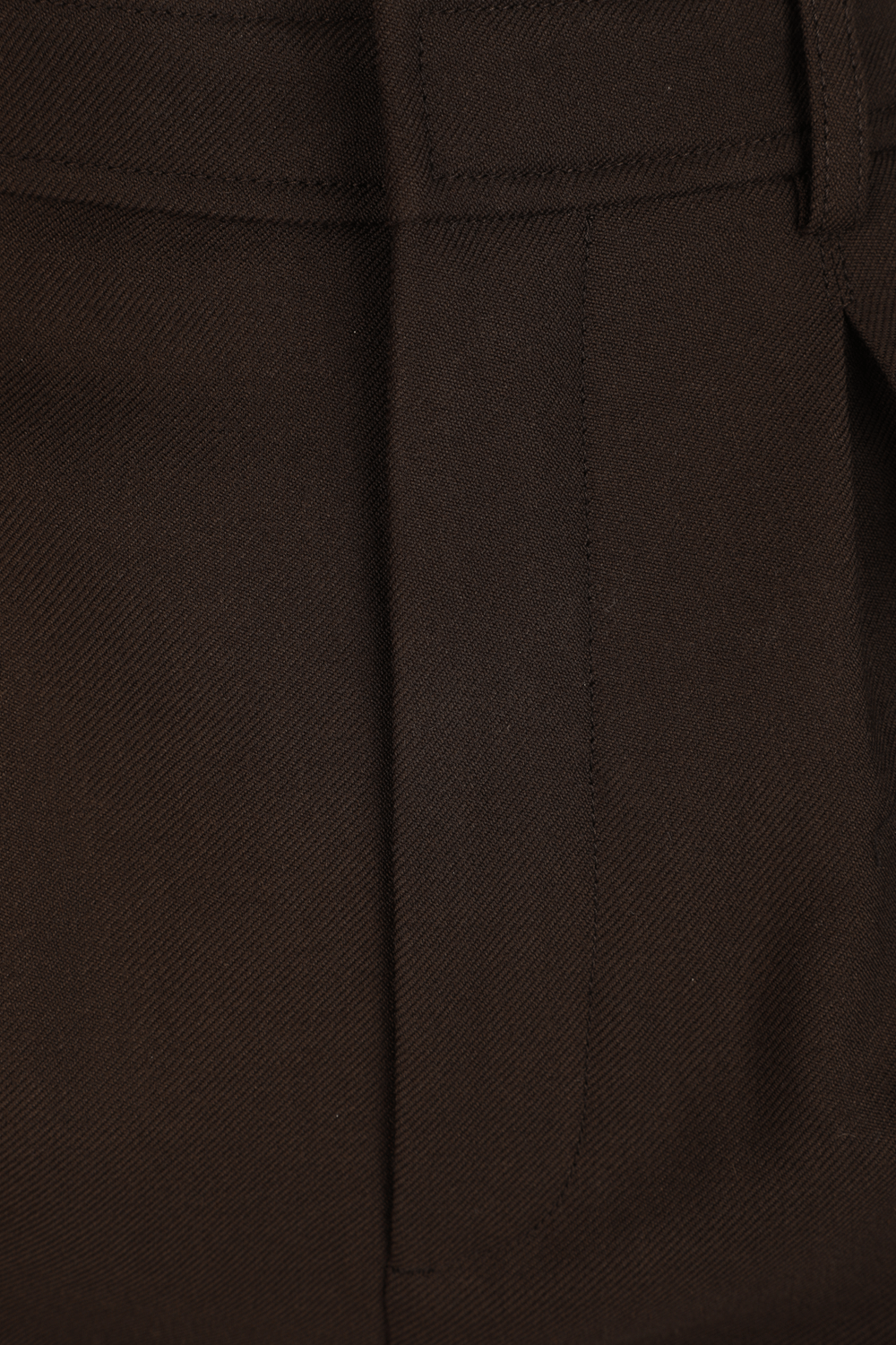 מכנסיים קצרים עם קפל קדמי בגוון חום image number null SAINT LAURENT