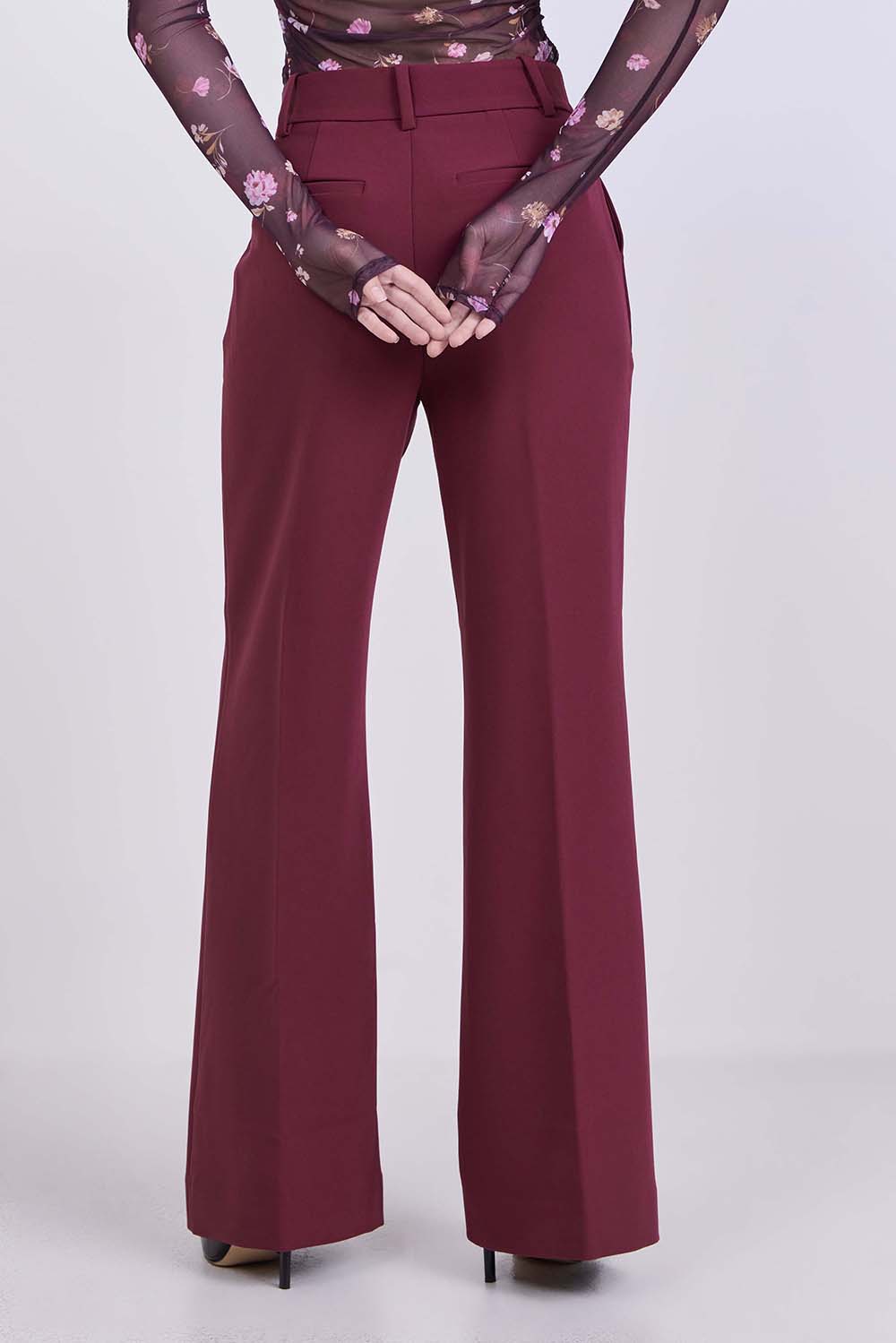 תמונת דוגמן אחורית של מכנסיים ארוכים