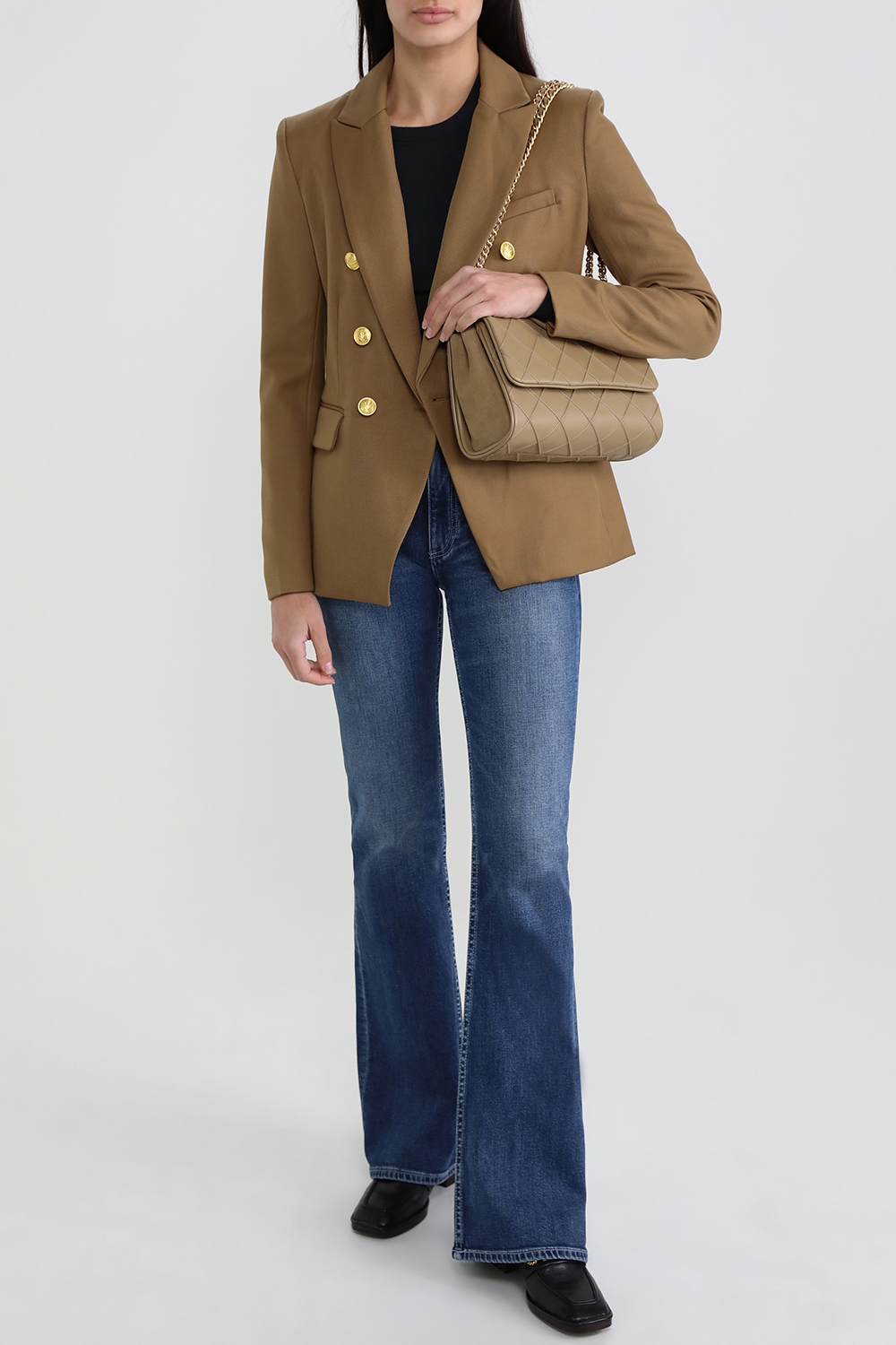 תמונת דוגמן קידמית של תיק כתף פלמינג סופט מעור