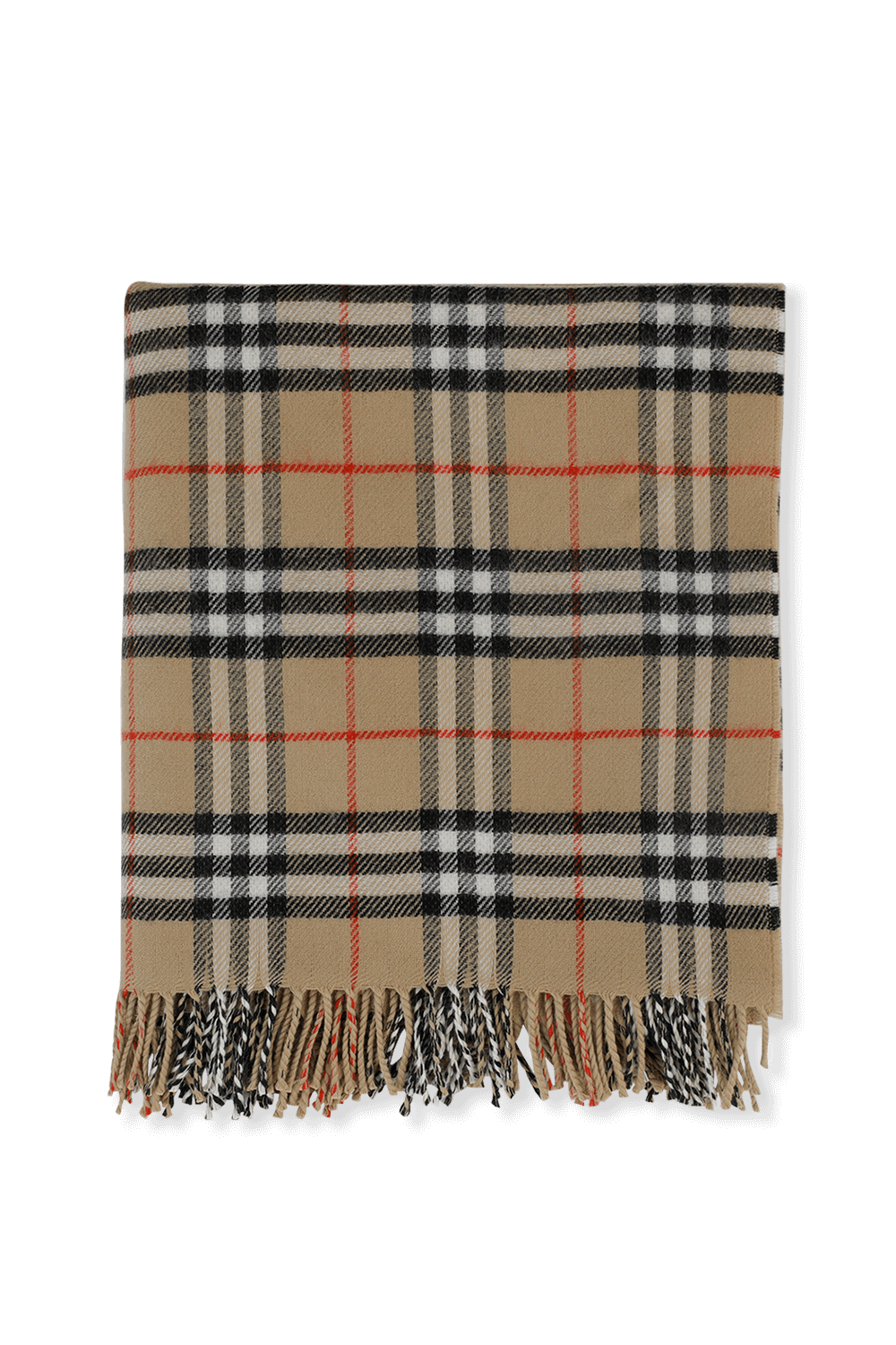 תמונה קידמית של שמיכת תינוקות במשבצות אייקוניות מצמר מרינו