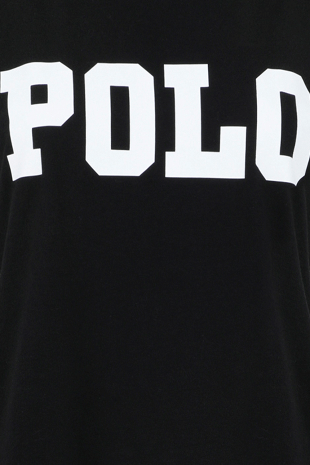 חולצת פולו שחורה עם לוגו גדול POLO RALPH LAUREN