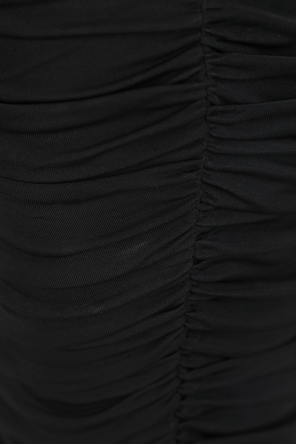 תמונת תקריב של Asymetrical Midi Dress in Black