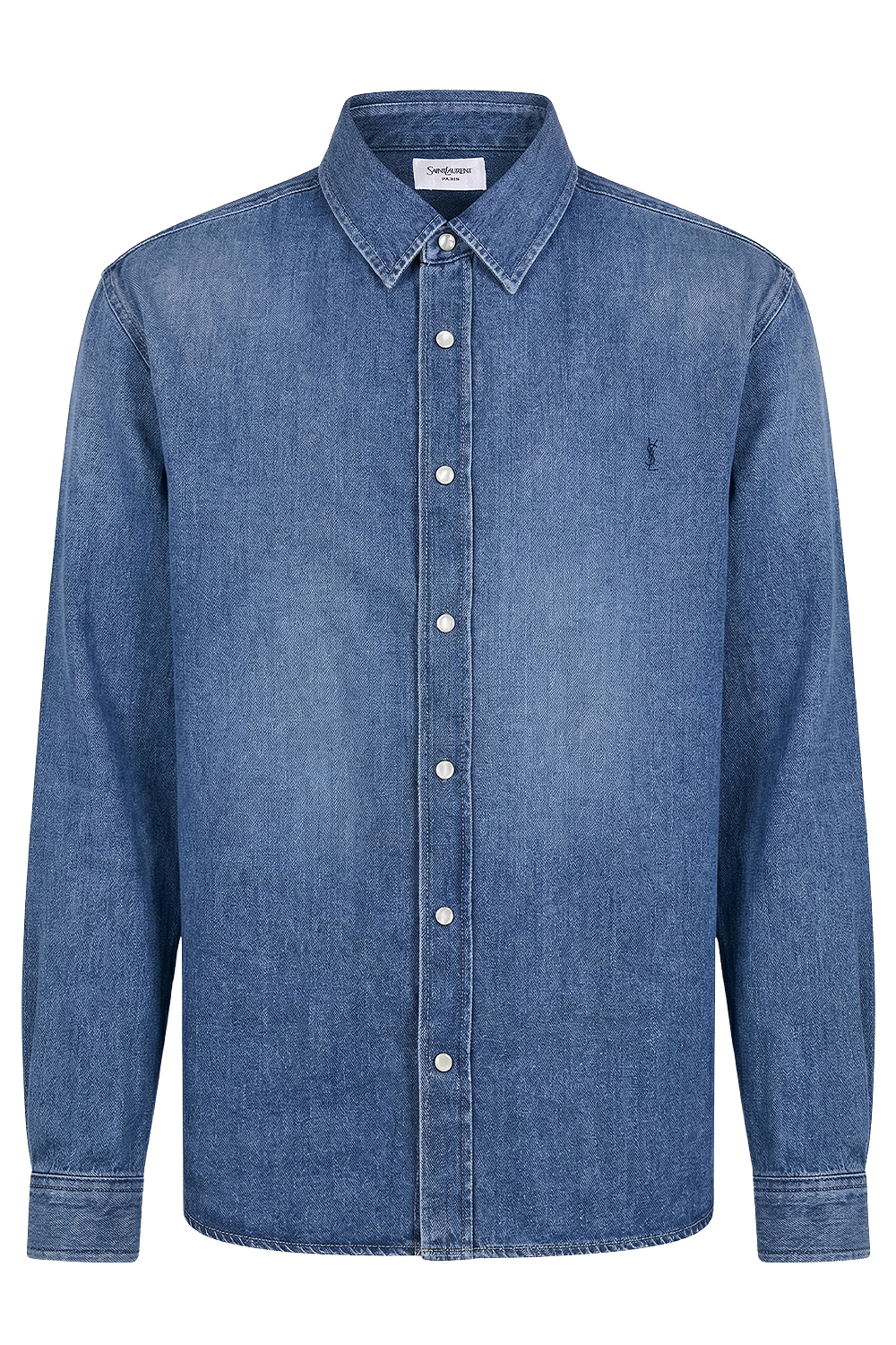 תמונה קידמית של חולצת ג'ינס