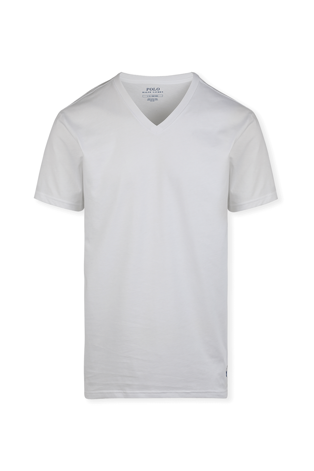 תמונה קידמית של V- Neck Tee 2-Pack in White