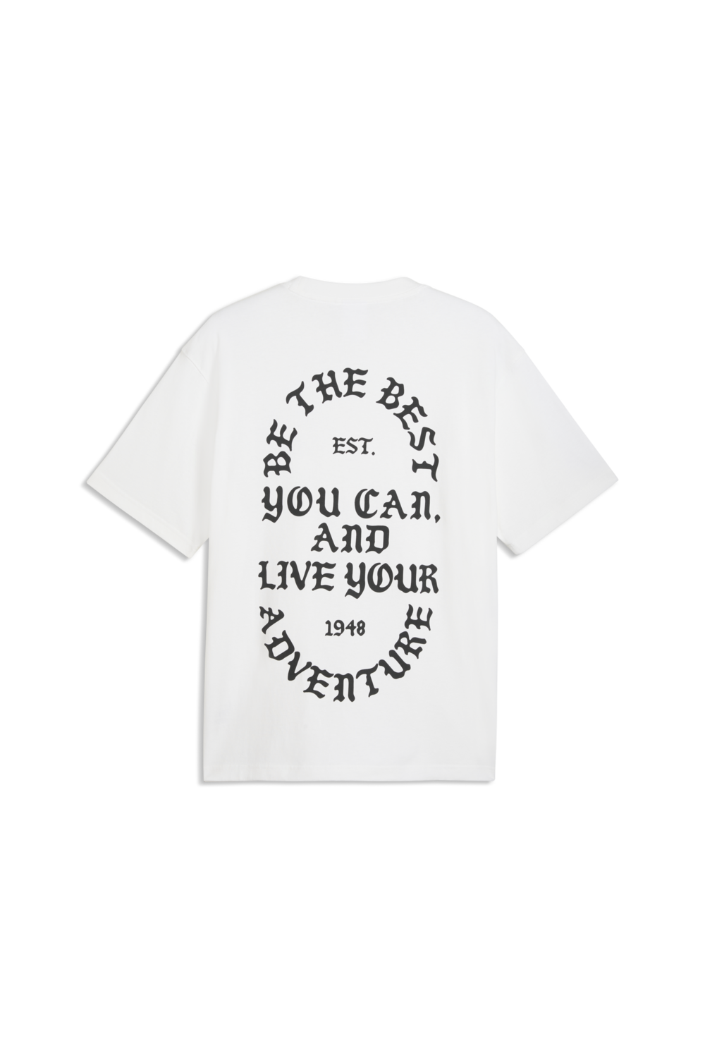 תמונה אחורית של חולצת טי בגזרה ישרה