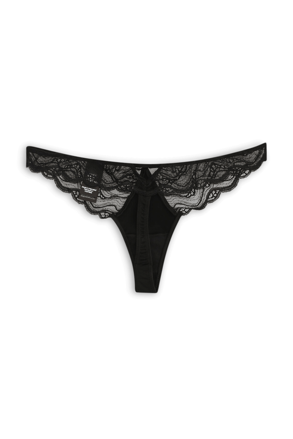 תמונה אחורית של תחתוני חוטיני תחרה