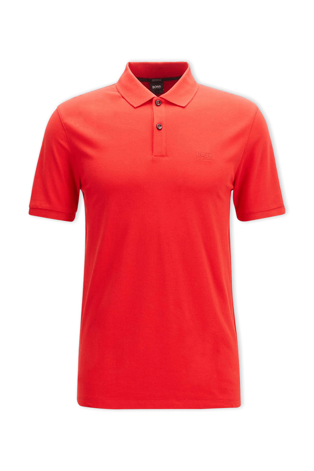 Red Cotton Polo Shirt BOSS