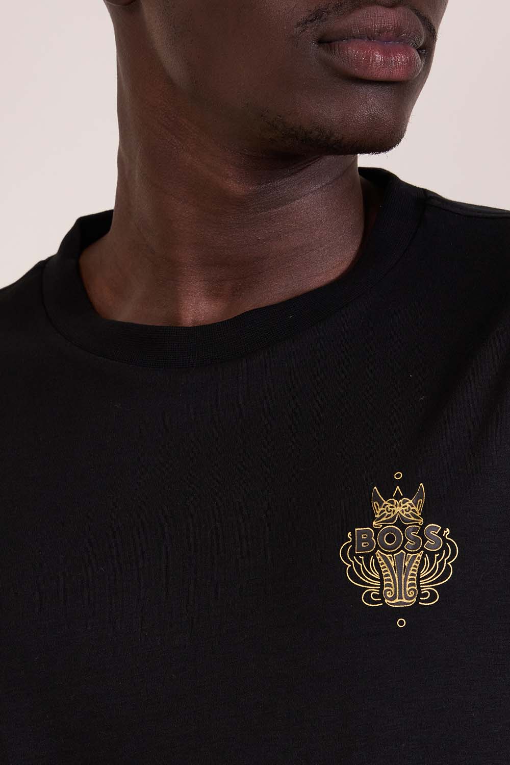 תמונת תקריב דוגמן של חולצת טי שרוול ארוך