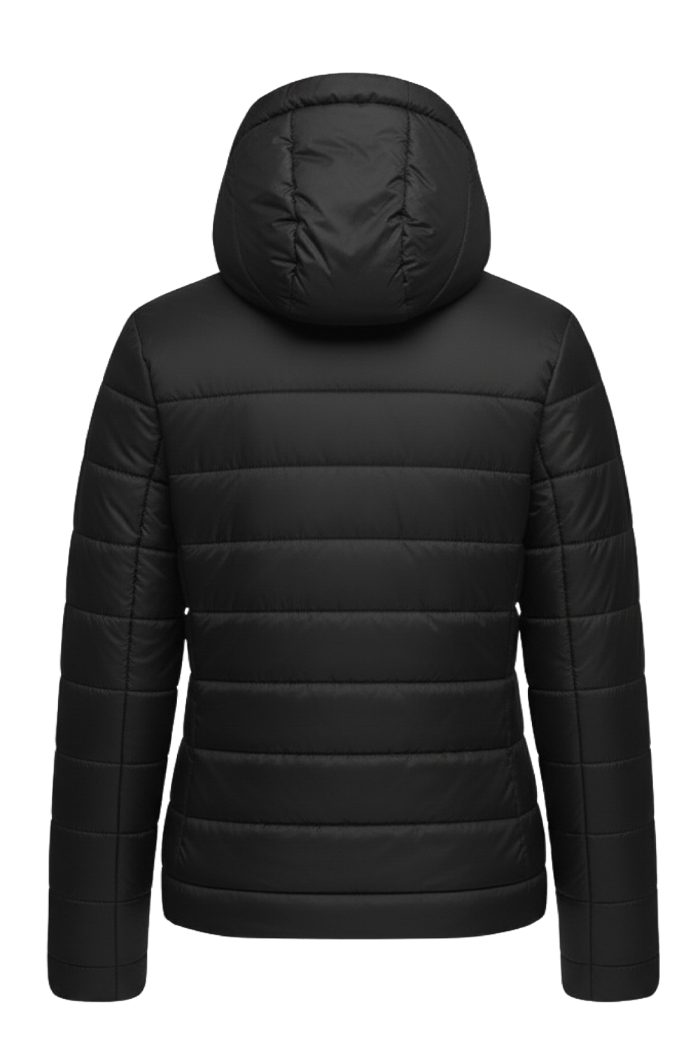 תמונה אחורית של מעיל פוך