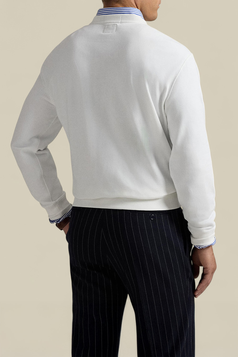 תמונת דוגמן אחורית של פולו רלף לורן X ווימבלדון סווטשירט